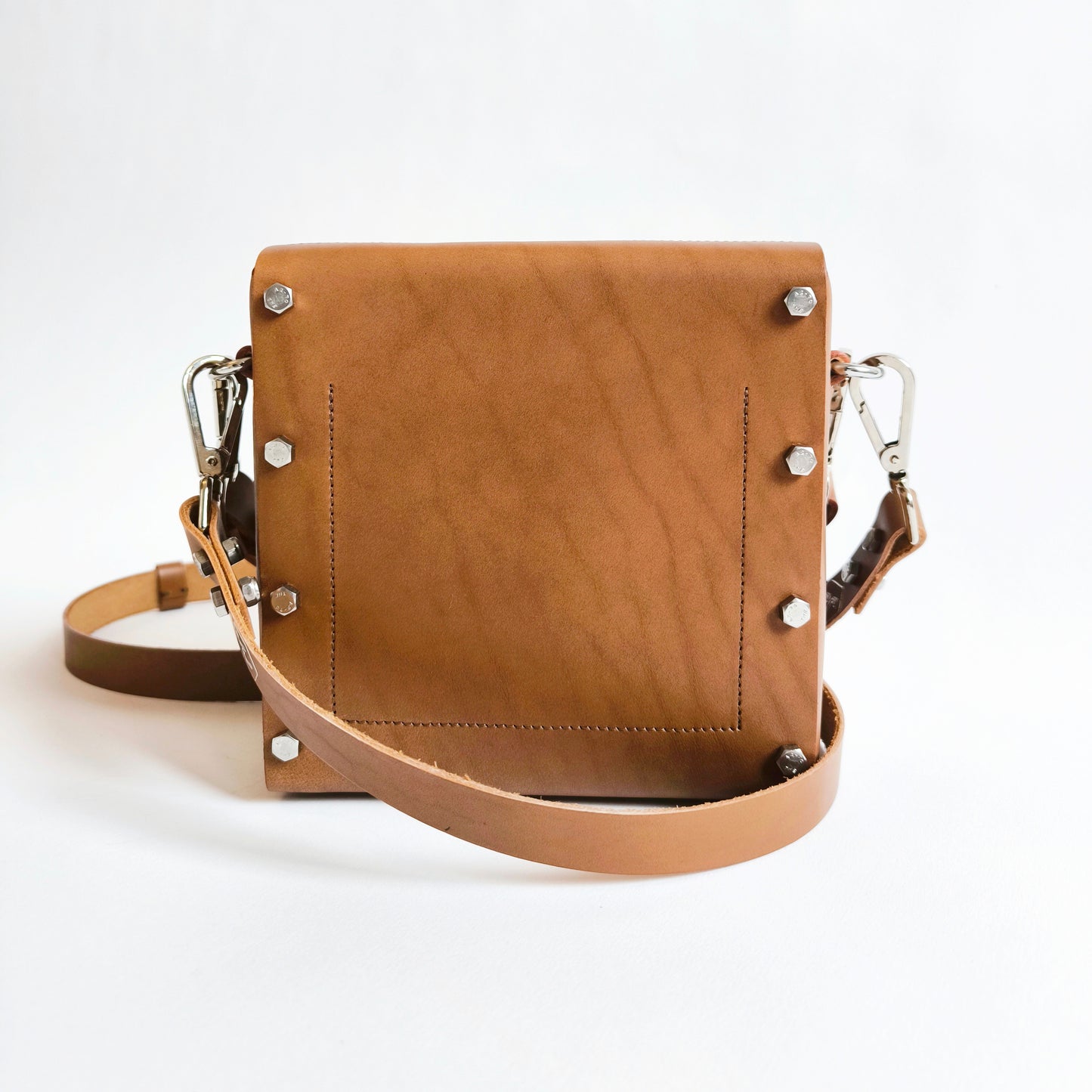 LEATHER HANDBAG "JESSICA" BROWN