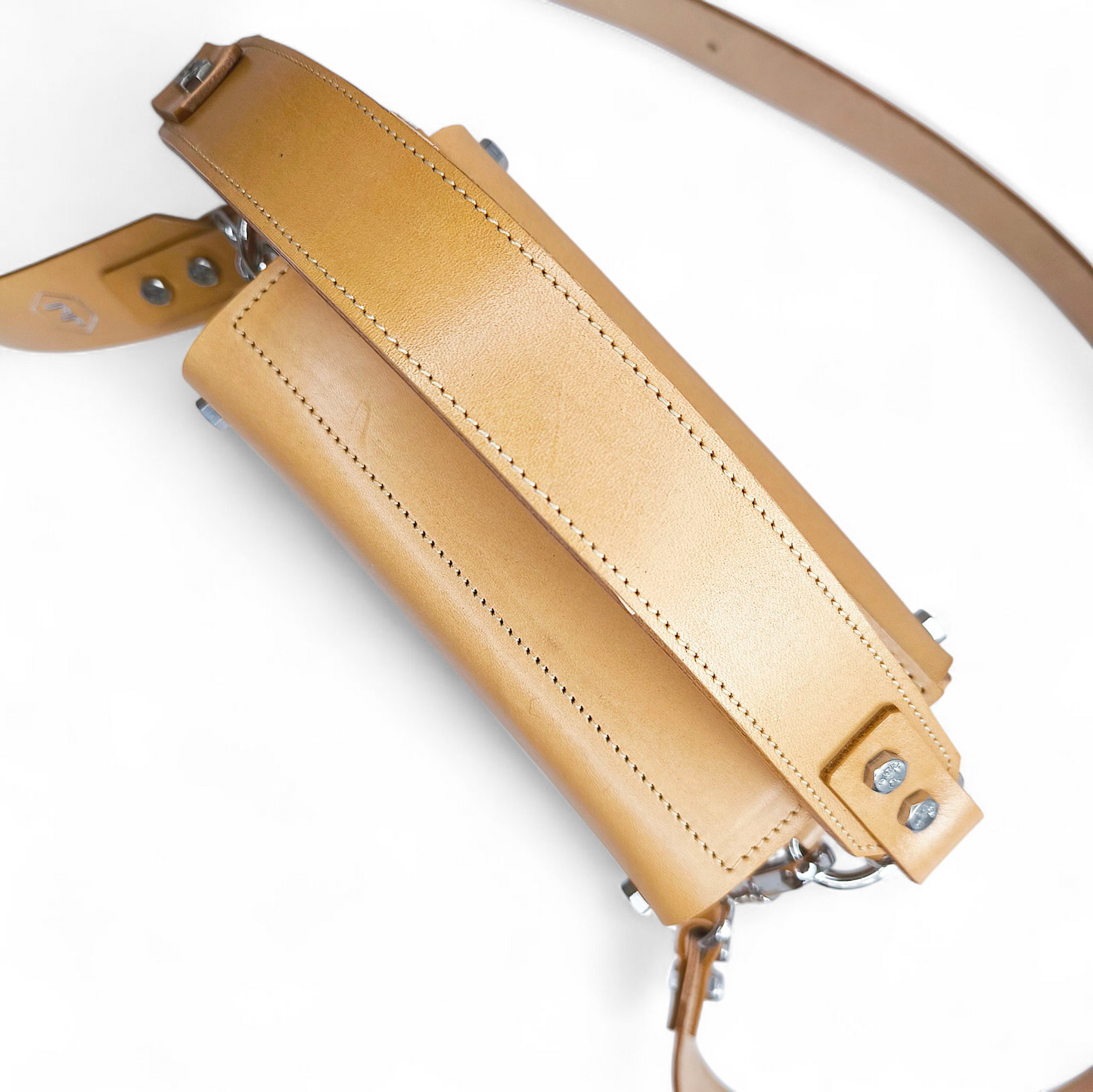 LEATHER HANDBAG "JESSICA" BEIGE