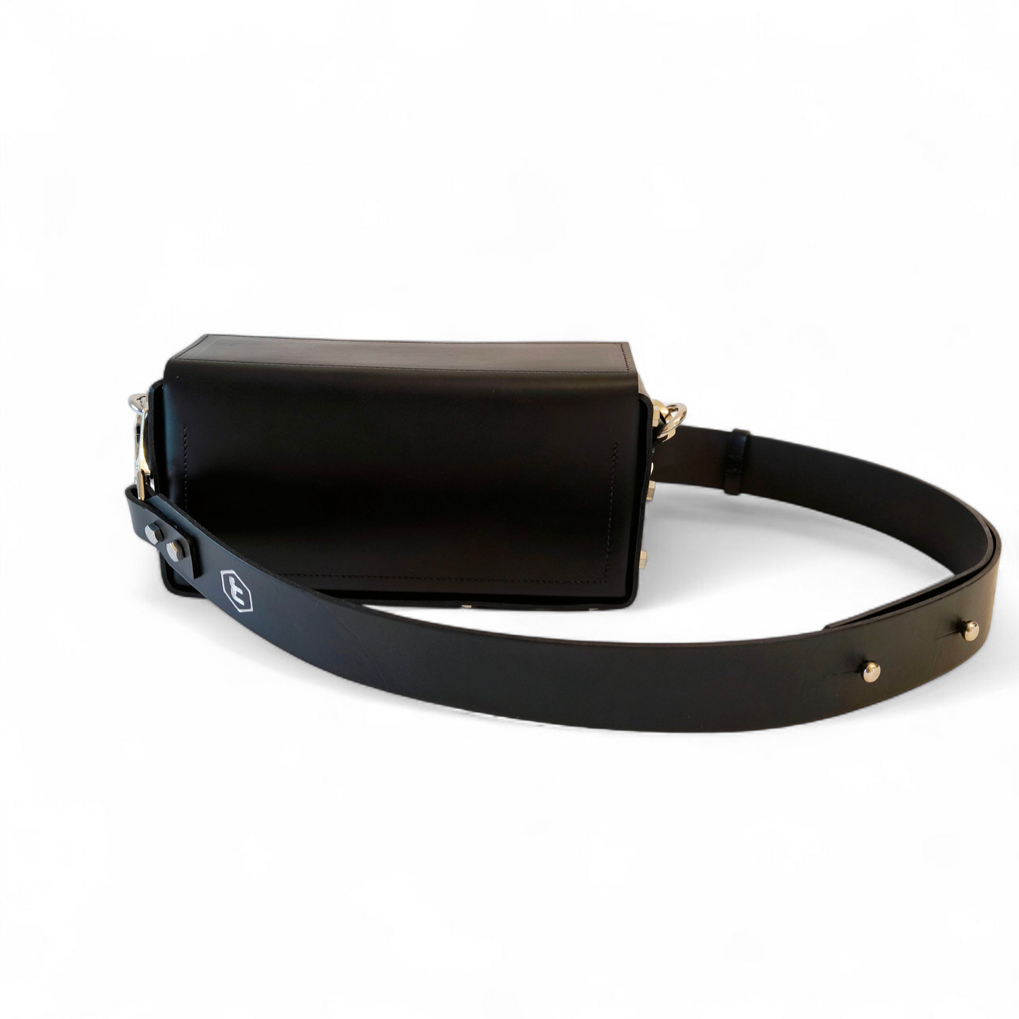 LEATHER HANDBAG "JOY" BLACK