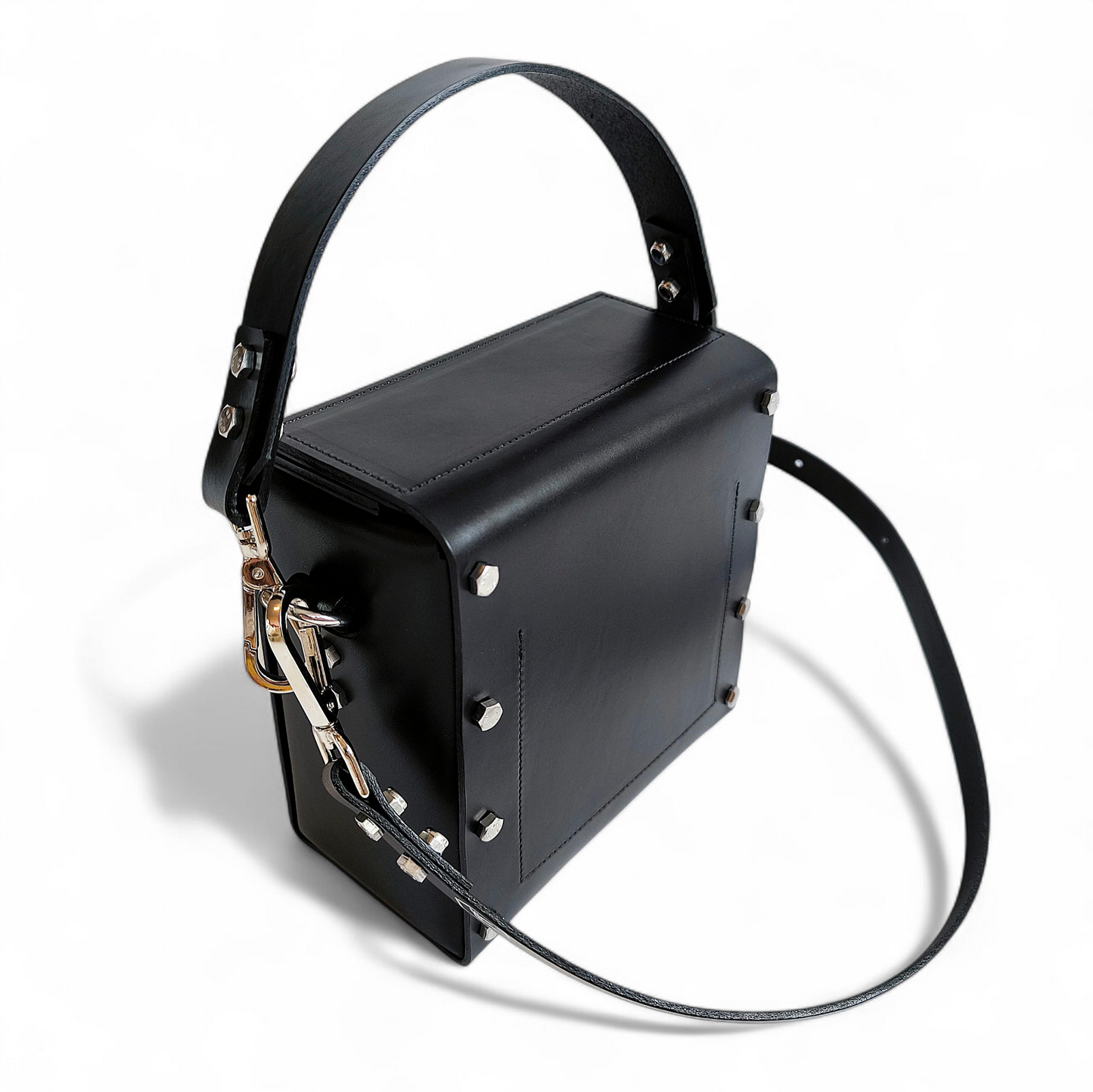 LEATHER HANDBAG "JESSICA" BLACK