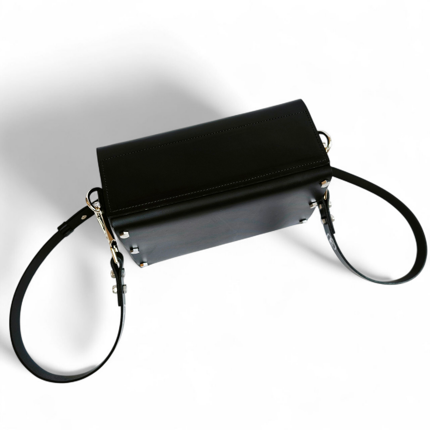 LEATHER HANDBAG "JULIA" BLACK