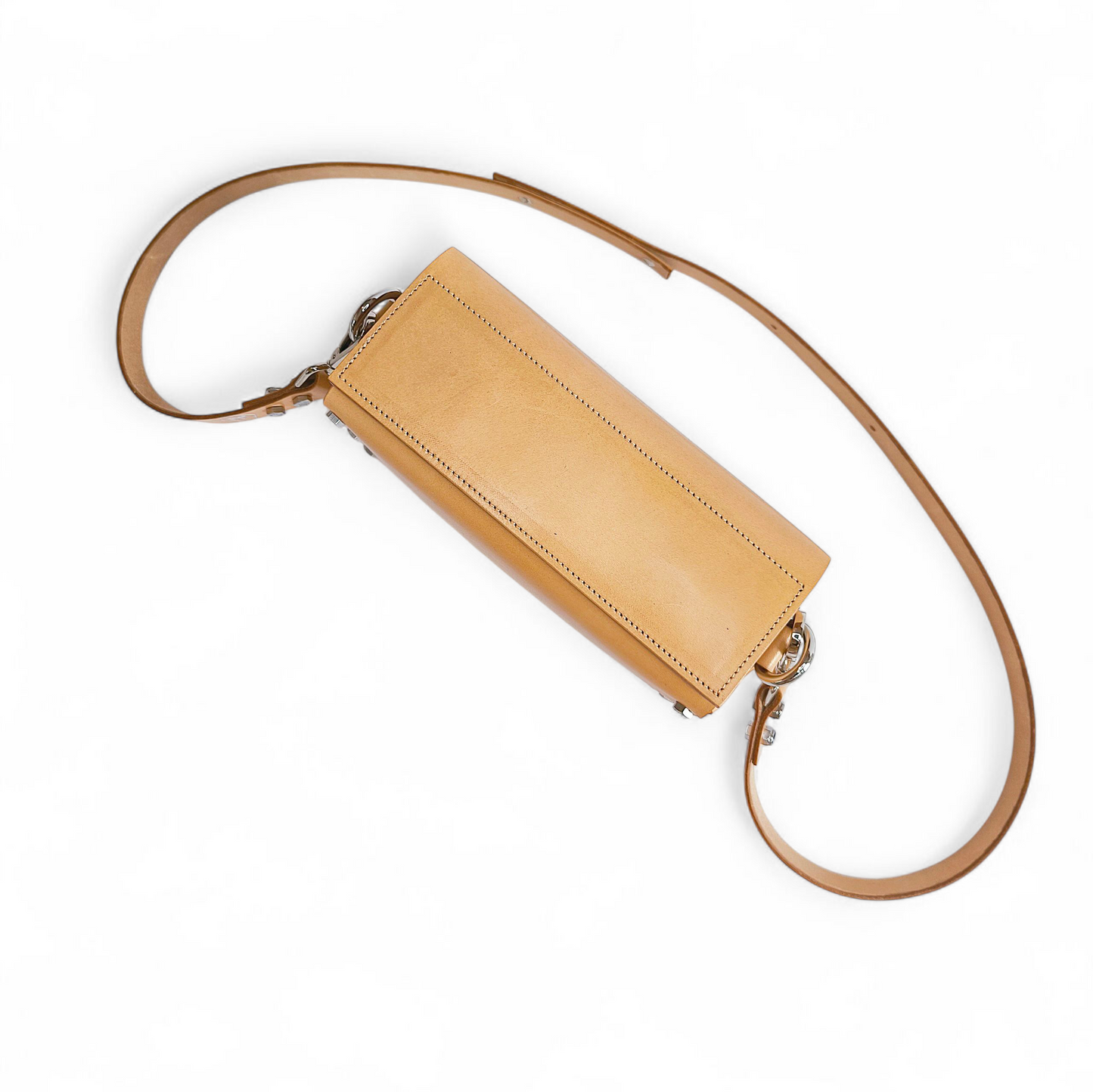 LEATHER HANDBAG "JULIA" BEIGE