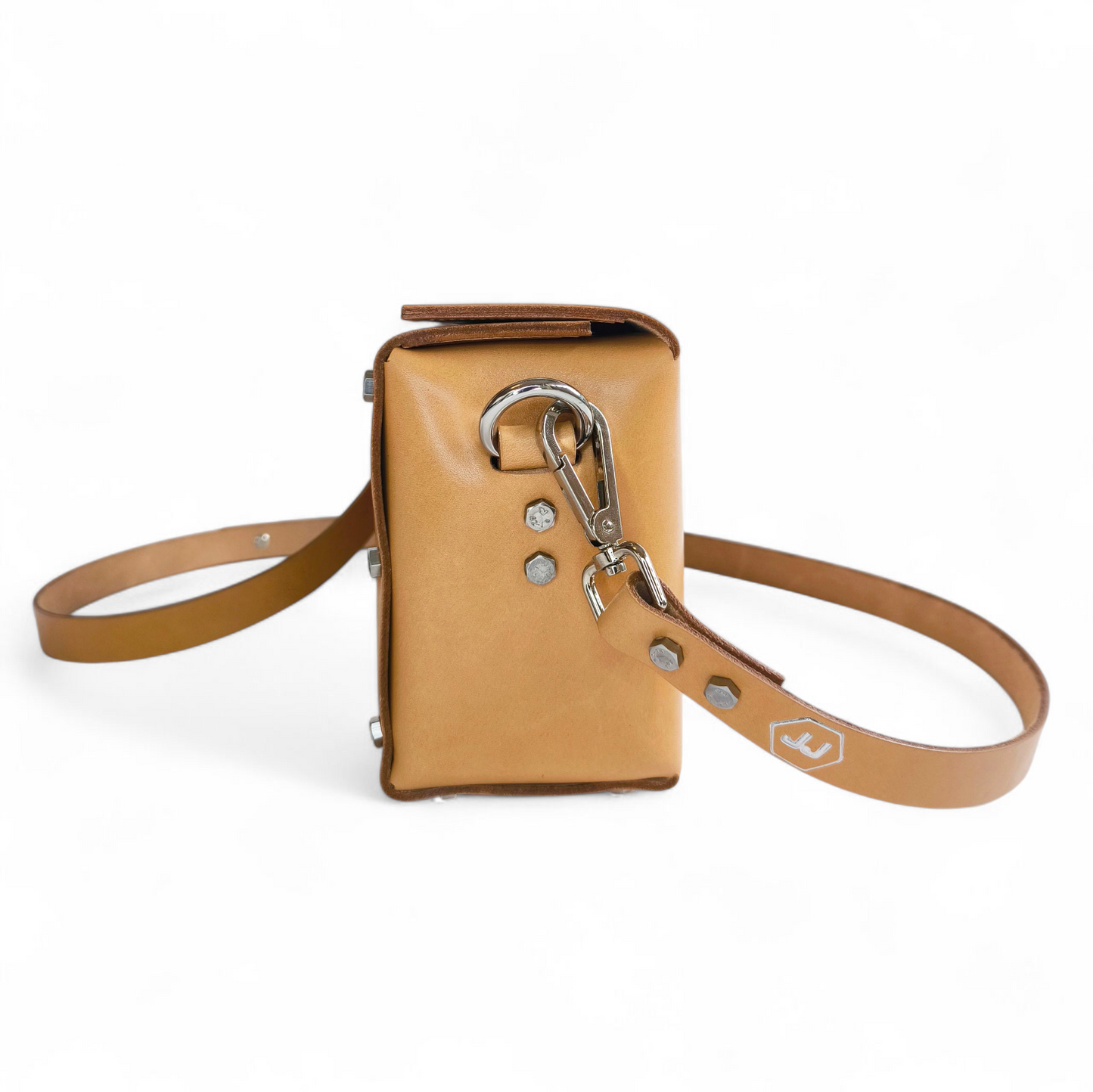 LEATHER HANDBAG "JULIA" BEIGE