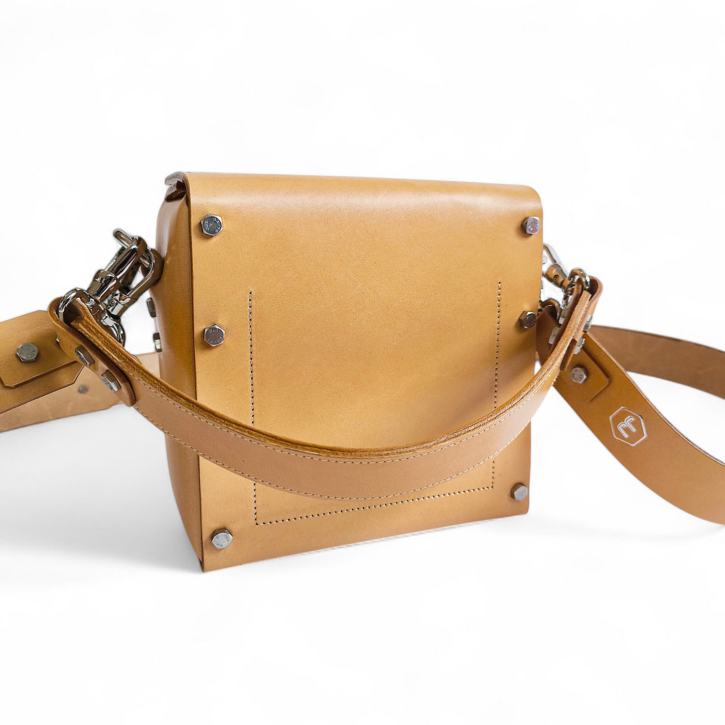 LEATHER HANDBAG "JESSICA" BEIGE