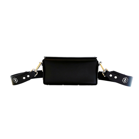 LEATHER HANDBAG "JOY" BLACK