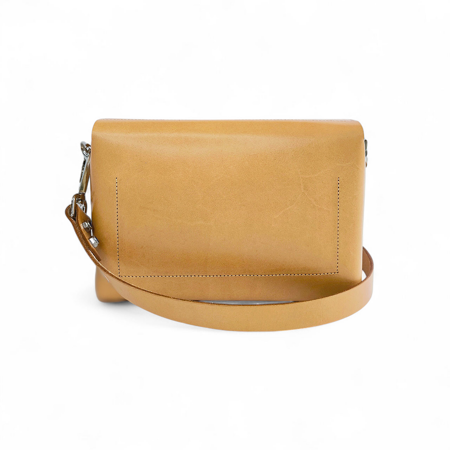 LEATHER HANDBAG "JULIA" BEIGE