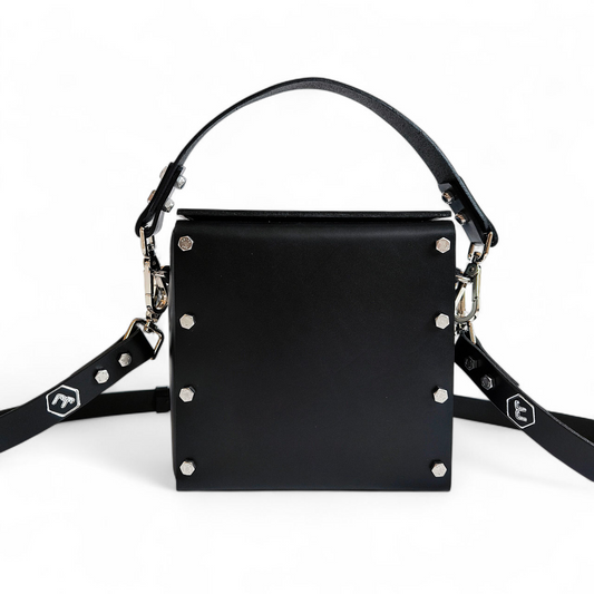 LEATHER HANDBAG "JESSICA" BLACK