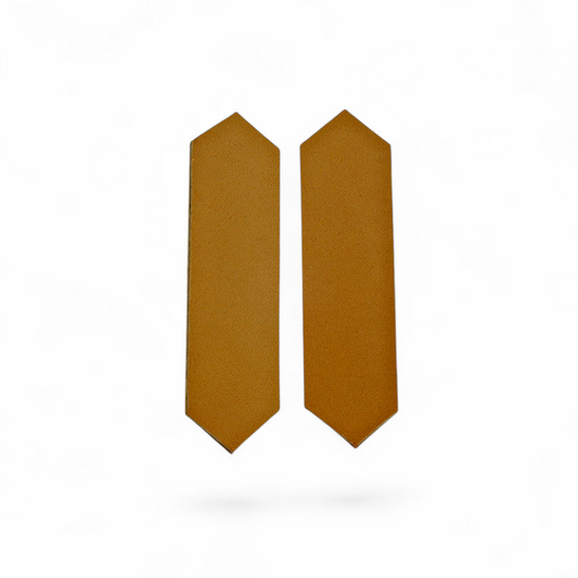 LEATHER EARRINGS JOHANNA - BROWN