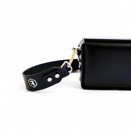 LEATHER HANDBAG "JOY" BLACK