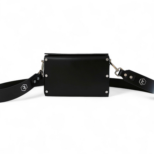 LEATHER HANDBAG "JULIA" BLACK