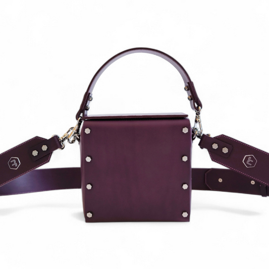 LEATHER HANDBAG "JESSICA" VIOLA